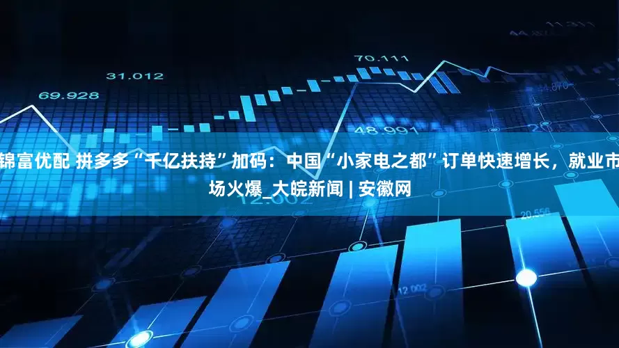 锦富优配 拼多多“千亿扶持”加码：中国“小家电之都”订单快速增长，就业市场火爆_大皖新闻 | 安徽网