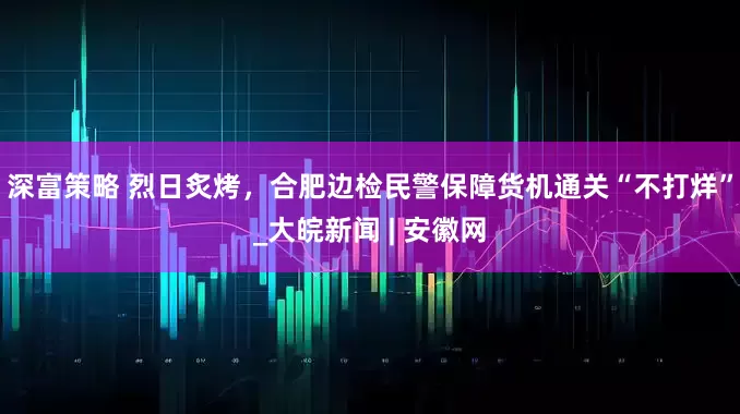 深富策略 烈日炙烤，合肥边检民警保障货机通关“不打烊”_大皖新闻 | 安徽网