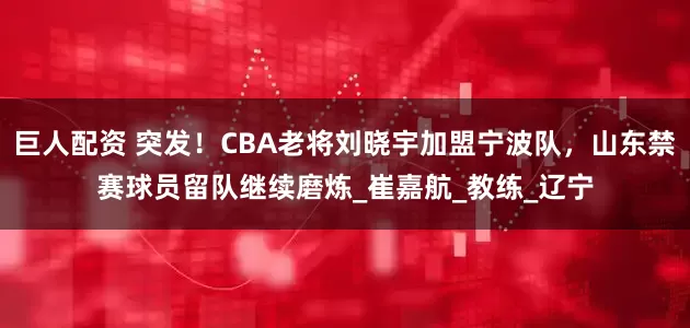 巨人配资 突发！CBA老将刘晓宇加盟宁波队，山东禁赛球员留队继续磨炼_崔嘉航_教练_辽宁